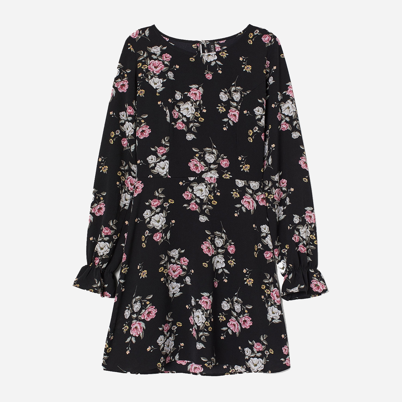 

Платье H&M 0781833_цветы  Черное, Платье H&M 0781833_цветы 34 Черное
