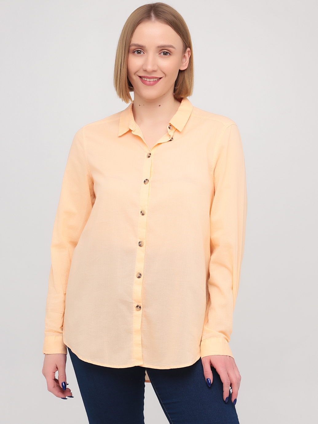 

Рубашка H&M 0697564_перс  Персиковая, Рубашка H&M 0697564_перс 40 Персиковая