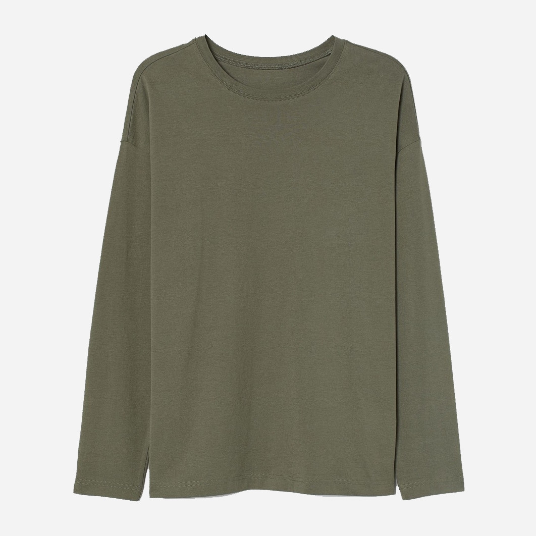 

Лонгслив H&M 0855239  Хаки, Лонгслив H&M 0855239 S Хаки