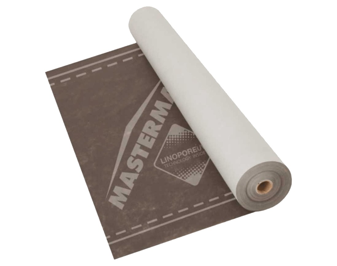 

Мембрана супердиффузионная MASTERPLAST MASTERMAX PREMIUM 120 SA2 1.5х50 м (75м2) c самоклеющейся лентой.