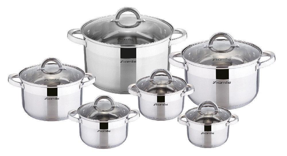 

Набор кастрюль 12 предметов Kamille KM-5638S