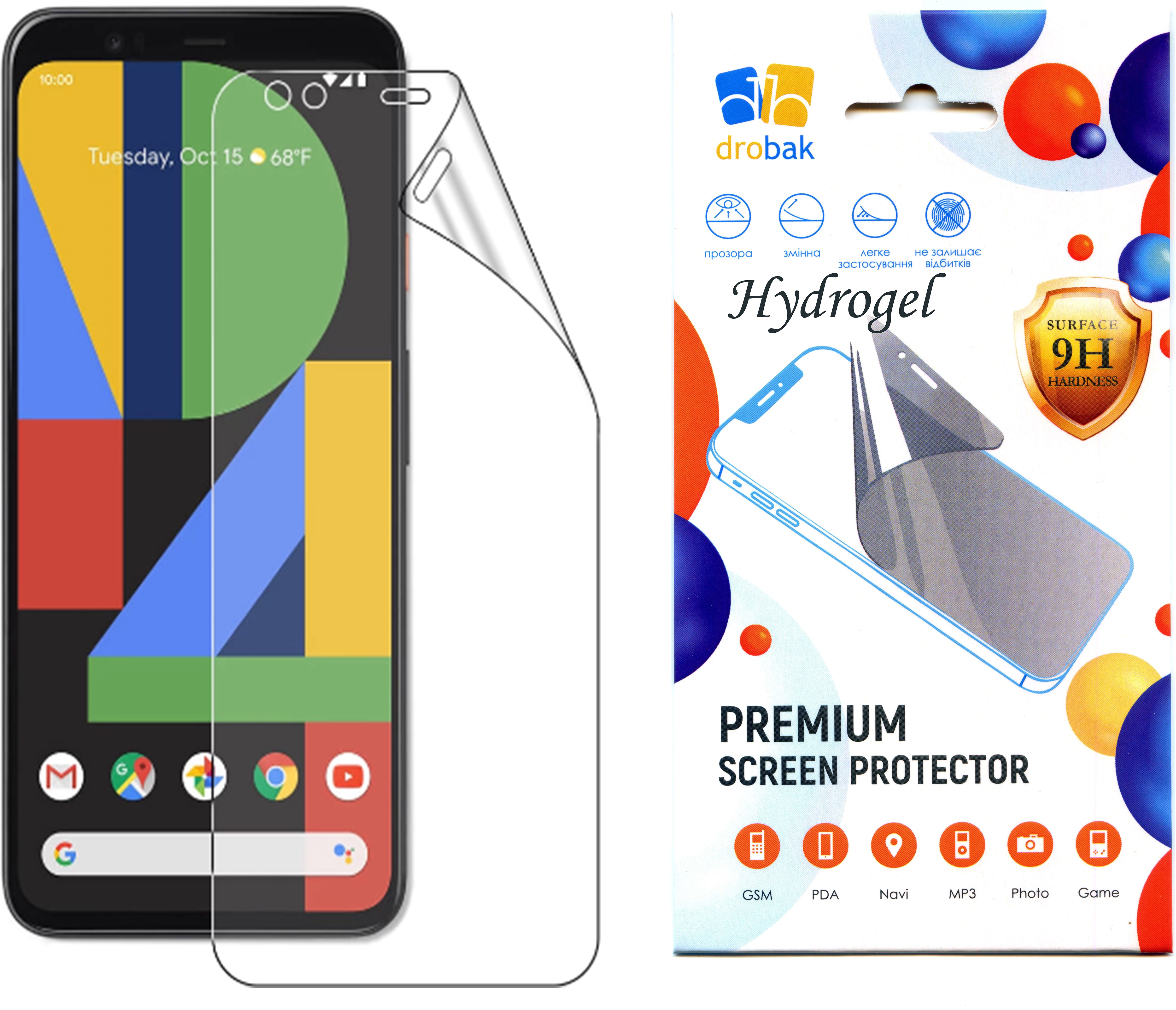 

Защитная пленка Drobak Hydrogel для Google Pixel 4A 5G