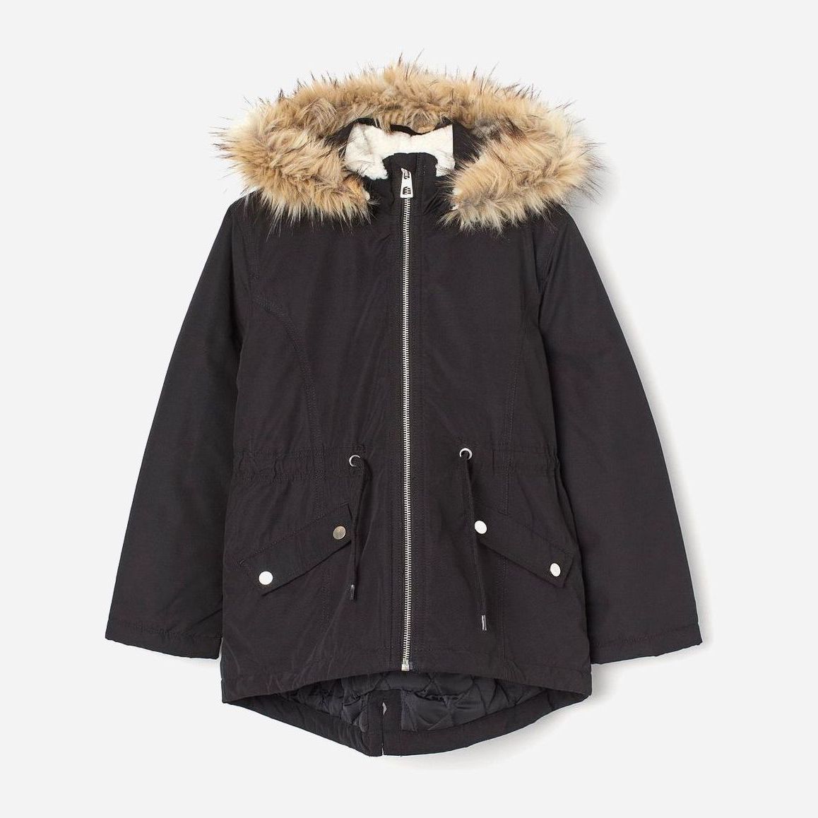 

Зимняя куртка-парка H&M 04-0755999-001 158 см Черная (СА2000001643754)