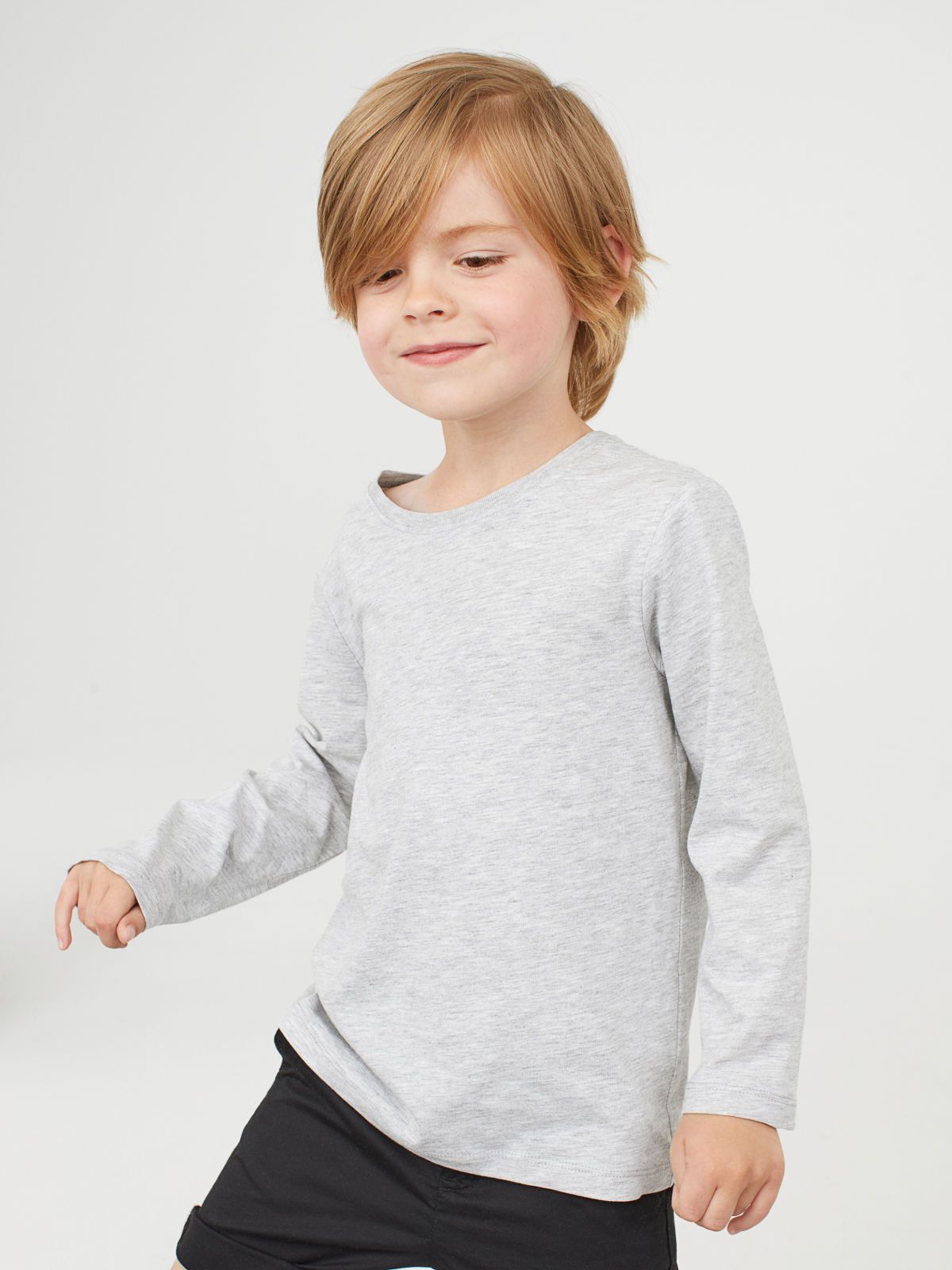 

Футболка с длинными рукавами H&M 01-0503569-003 122-128 см Серая (СА2000001774854)