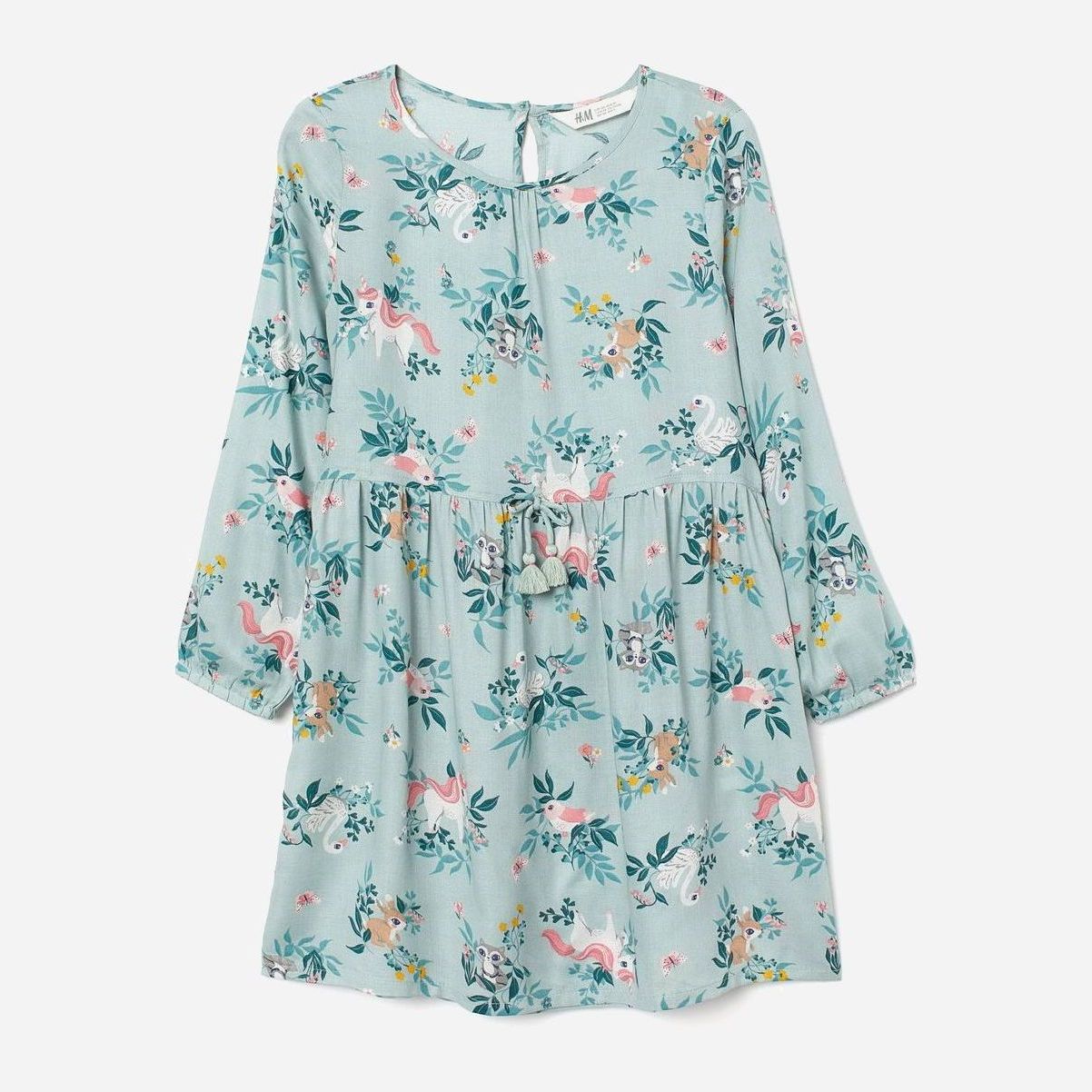 

Платье с длинными рукавами H&M 0764822-0 158 см Бирюзовое (СА2000001645468)