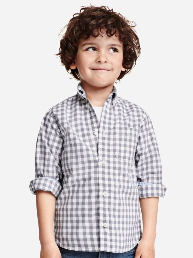 

Рубашка H&M 03-0194361-012 92 см Бело-серая (СА2000000951645)