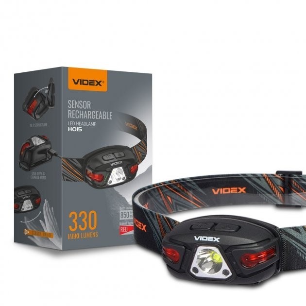 

Налобный светодиодный фонарик VIDEX VLF-H015 330Lm 5000K