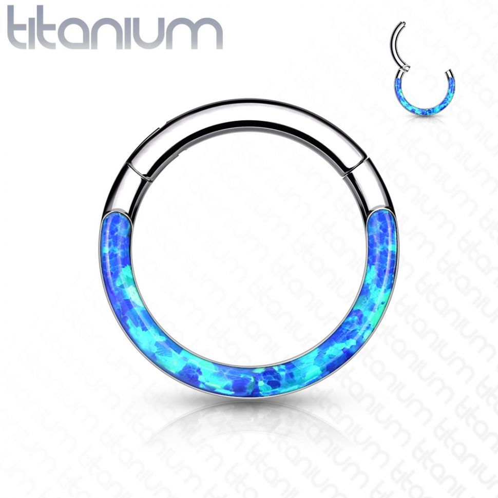 

Кольцо кликер из титана PiercedFish RHT44 серьга для пирсинга септума, трагуса и хеликса, брови, губ (диаметр от 6 мм до 10 мм) (Голубой, 8 мм)