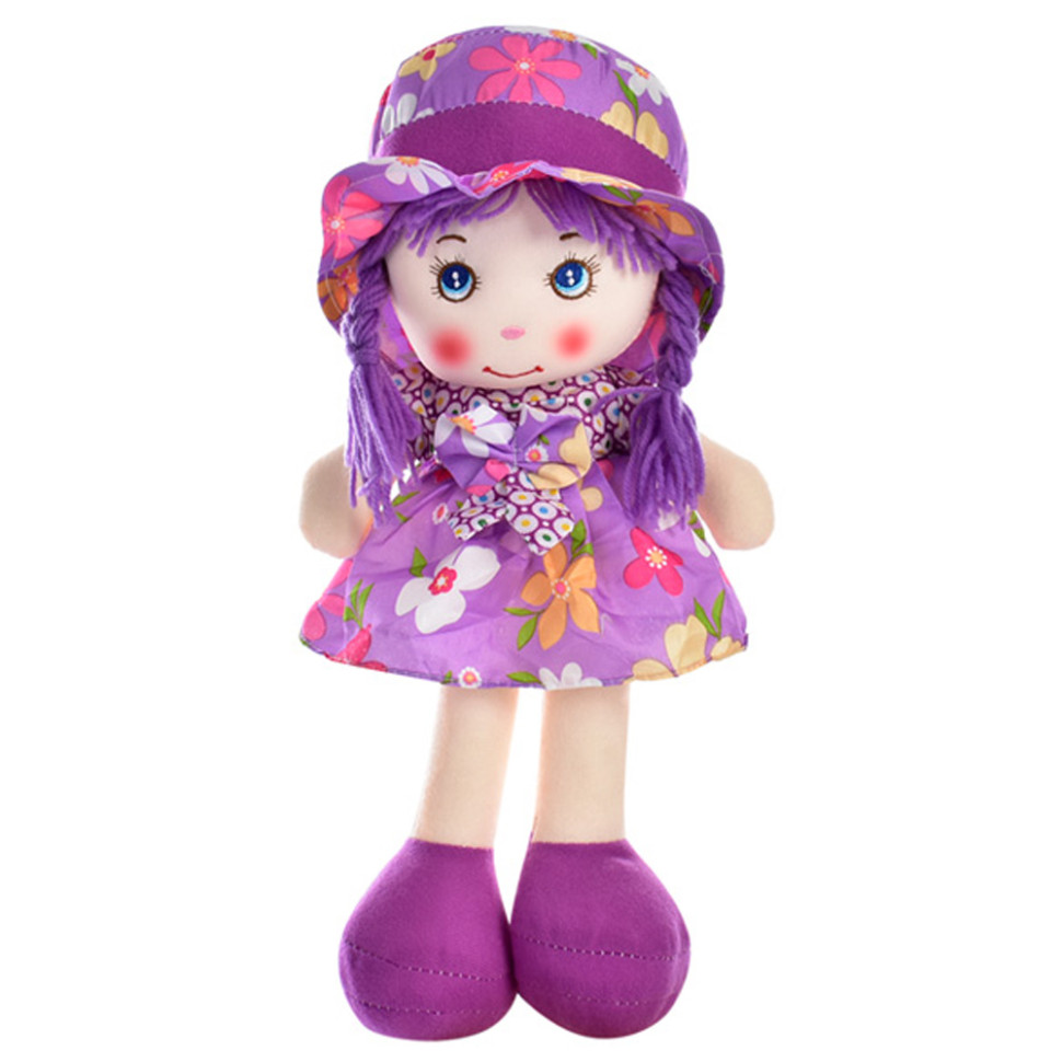 

Кукла мягконабивная Bambi WW8197-1, 40 см (Фиолетовая)