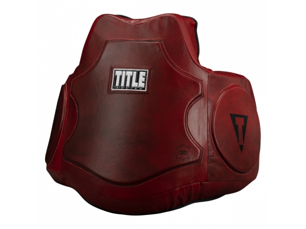 

Пояс тренера TITLE Boxing Blood Red Leather Body Protector один размер тёмно-красный (5094)