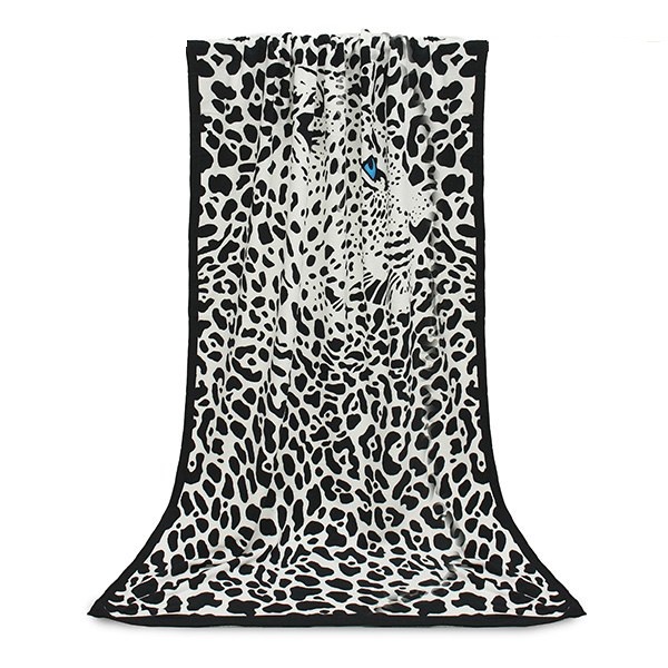 

Пляжное полотенце Sea Towel Leopard 100х180 см, микрофибра Черно-белое