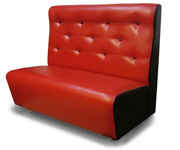 

Диван для кафе ,баров, офиса, кабинета, ожидания, салона Pera Red-Black MebliPoint 150 cm