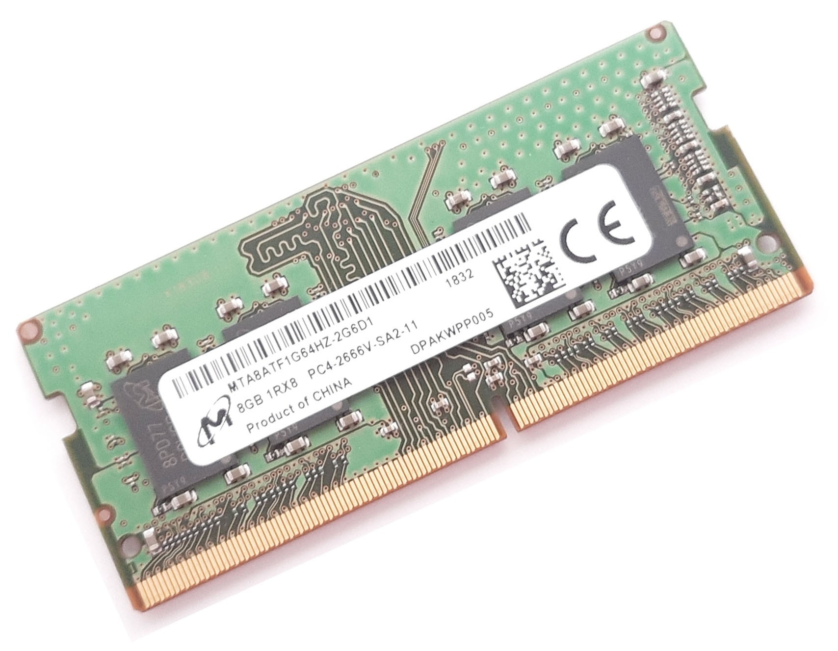 

Оперативная память Micron 8GB DDR4 2666 PC4-2666 для ноутбука