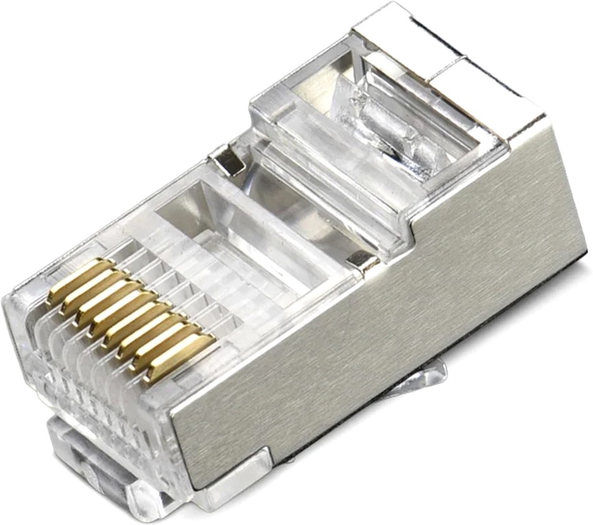 Коннектор Merlion RJ-45 8P8C FTP Cat-6 100 шт экранированный ...