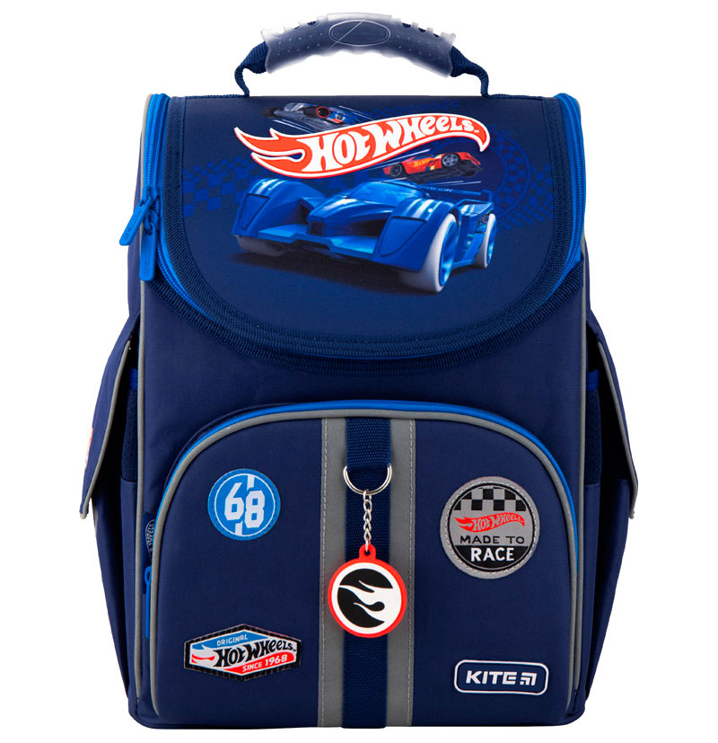 

Рюкзак Kite Кайт Education Hot Wheels 35 × 25 × 13 см 11.5 л каркасный темно-синий (hw20-501s-2)