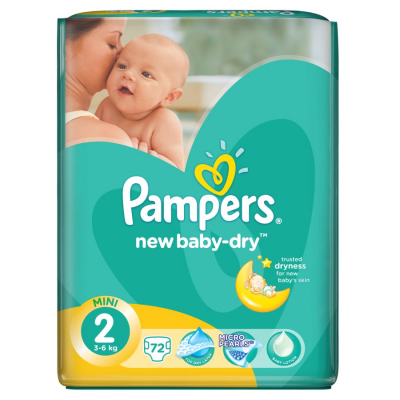 

Подгузник Pampers Active Baby Размер 2 (4-8 кг), 72 шт (8006540032848)