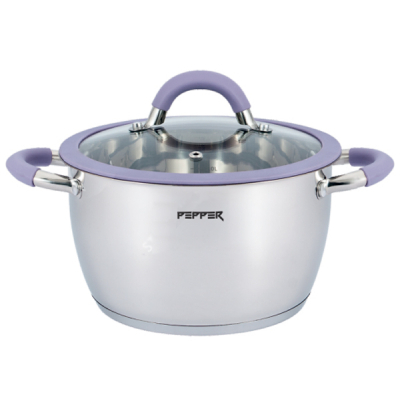 

Кастрюля Pepper Purple Iris Silicone 20 см 3,2 л PR-1109-20