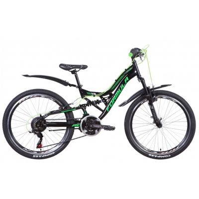 

Велосипед Formula 24" ATLAS AM2 Vbr рама-14" 2021 Black/Green (OPS-FR-24-256)