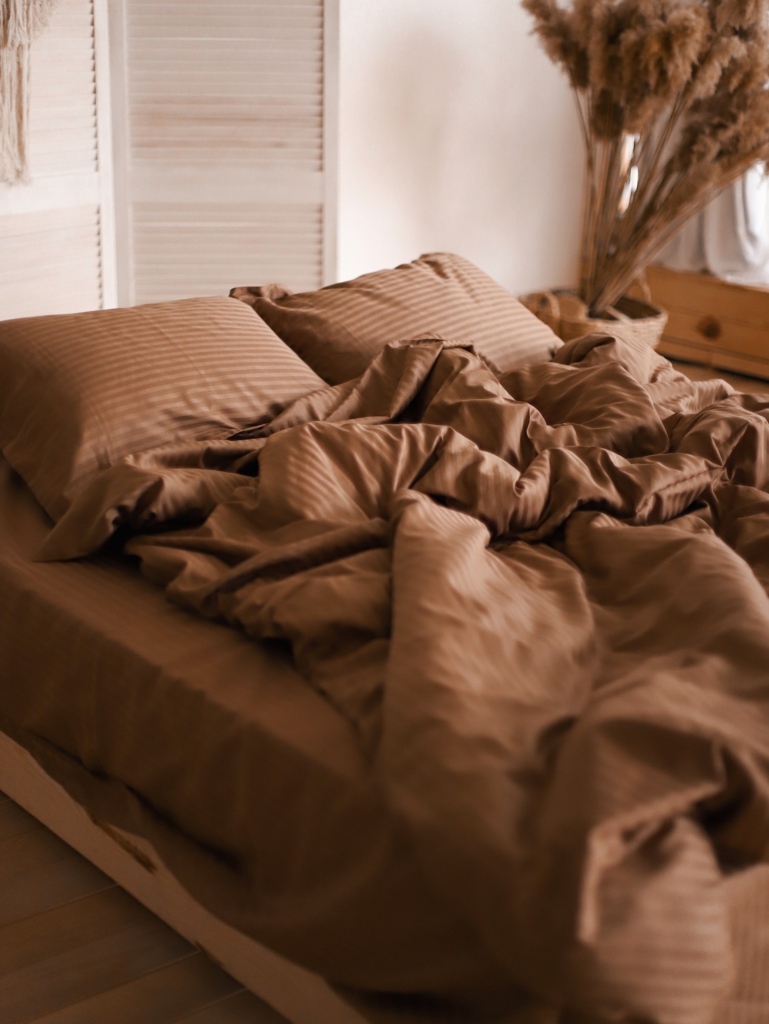 

Евро Молочный Шоколад комплект постельного белья Belinens премиумный сатин-страйп, пододеяльник 200х220 см, 100% хлопок