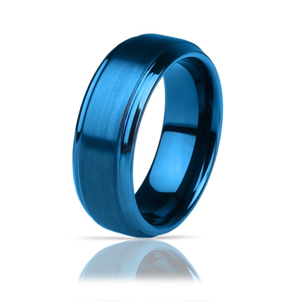 

Синее кольцо из вольфрама Lonti R-TG-0022 (19,5 мм, 8 мм)