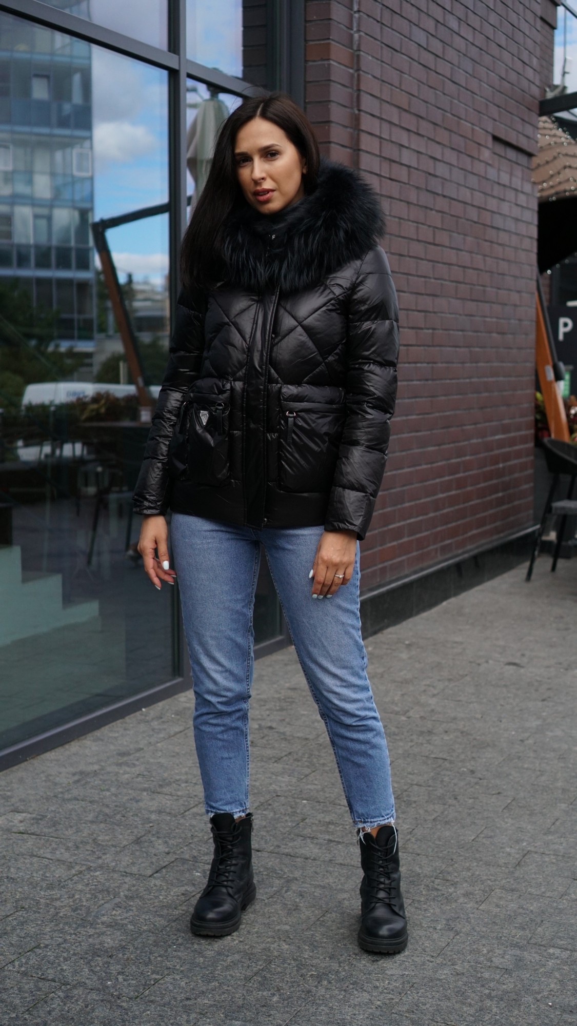 

Куртка зимняя ZLLY 21148  короткая черная, Куртка зимняя ZLLY 21148 2XL короткая черная