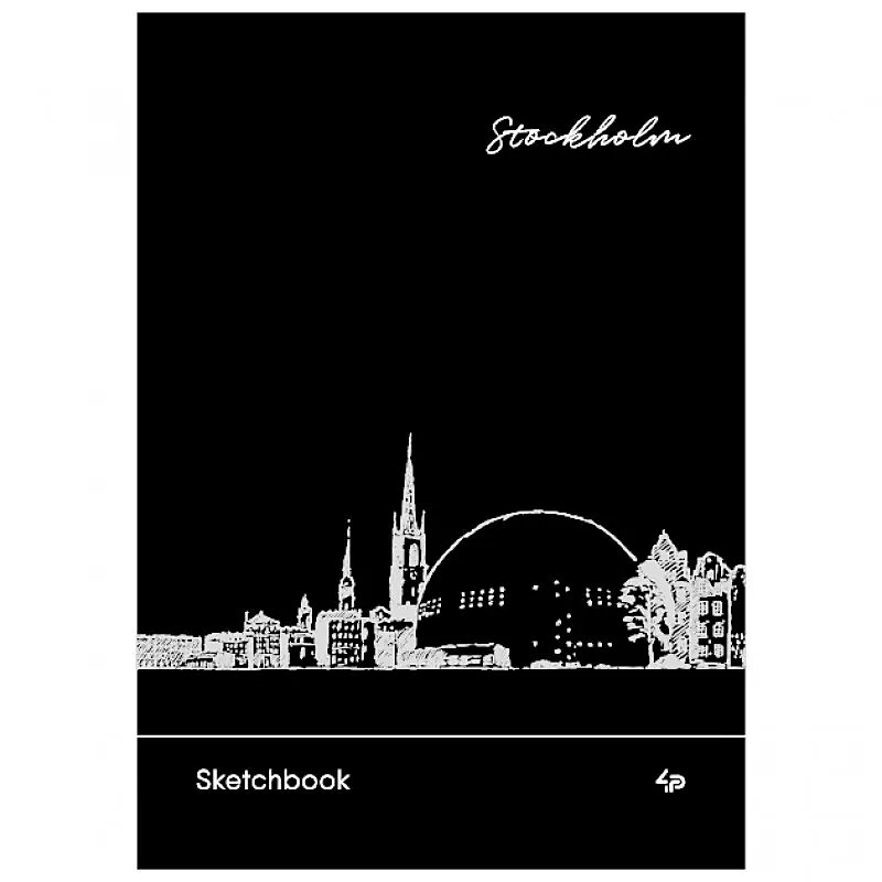 

Блокнот Profiplan 903214 Black Sketchbook А5 без линовки 128 стр Черные листы (00-00064079)
