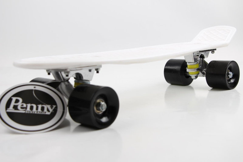 

Пенни борд (Penny Board) 22" с матовыми колесами белого цвета, Белый цвет