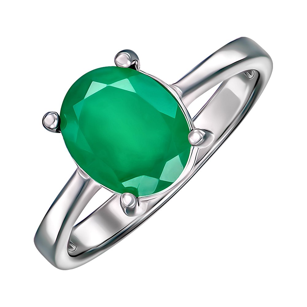

Серебряное кольцо с агатом 000125017 16.5 размера