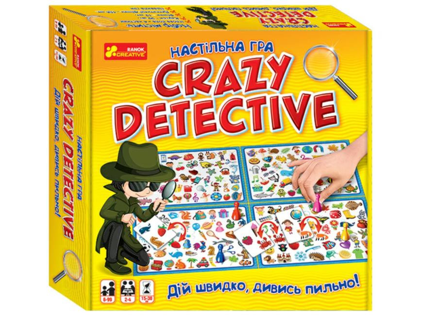 

Настільна гра Crazy detectivе Ranok-Creative 10120164У (4823076149437) (442782)