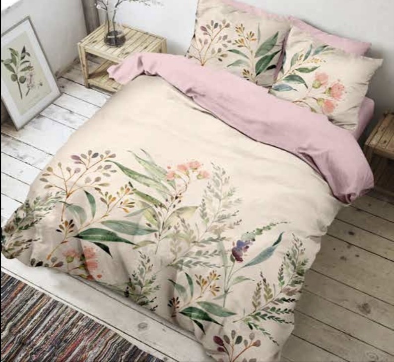 

Комплект постельного белья The Club Cotton Holly евро песочный ранфорс