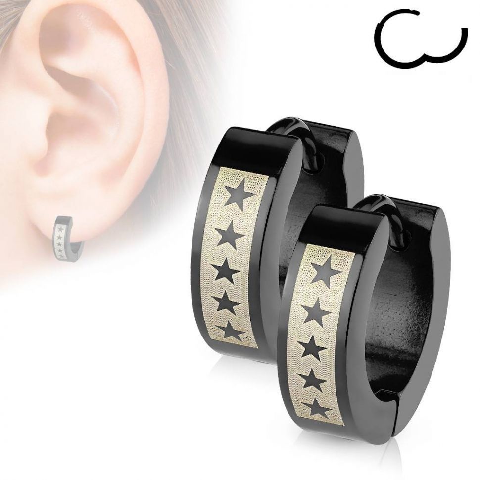 

Серьги-кольца из стали Spikes SSE-013