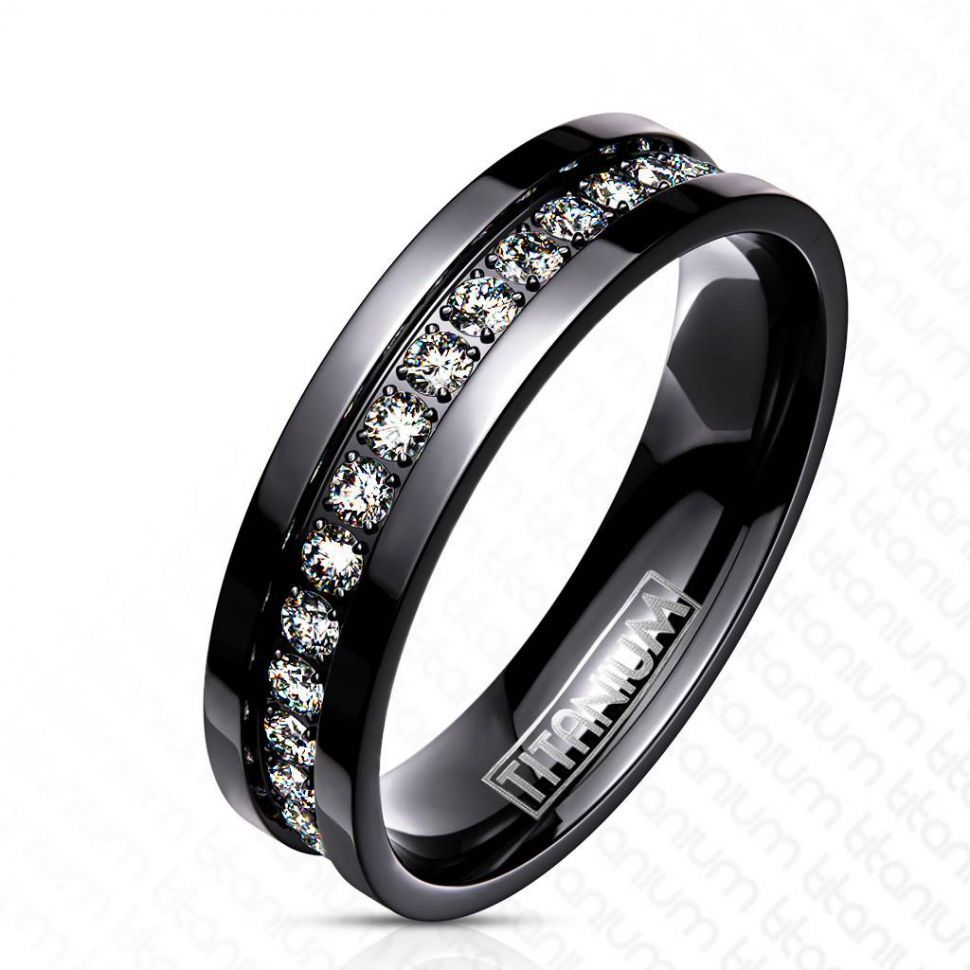 

Кольцо из титана Spikes R-TI-3816A с фианитами (Размер 8 (наш 18,2))