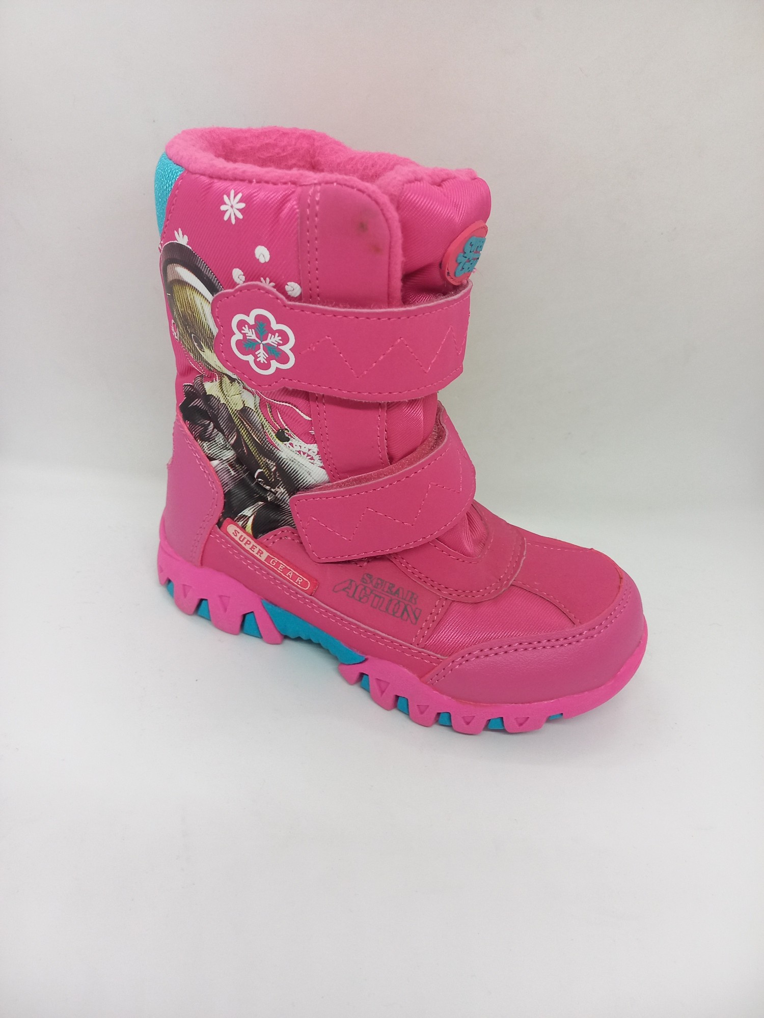 

Зимние сапожки на девочку Super Gear розовые на флисе 27 р 18 см ZD-0204