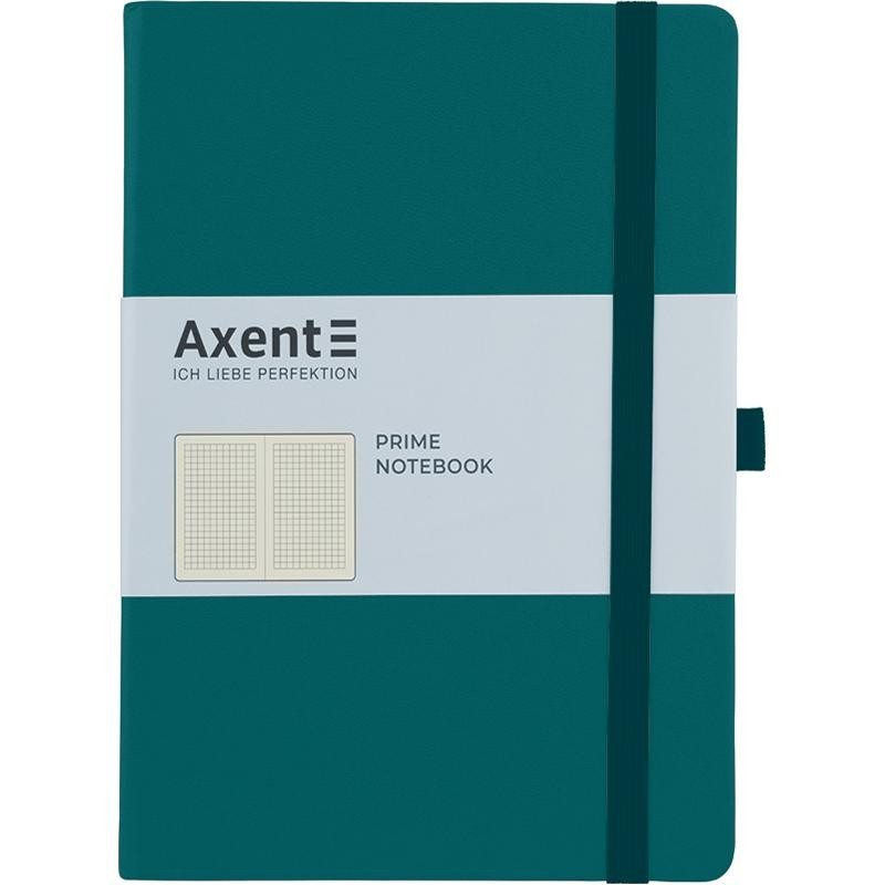 

Книга записная Partner 145х210мм 96л в клетку Малахитовый Axent
