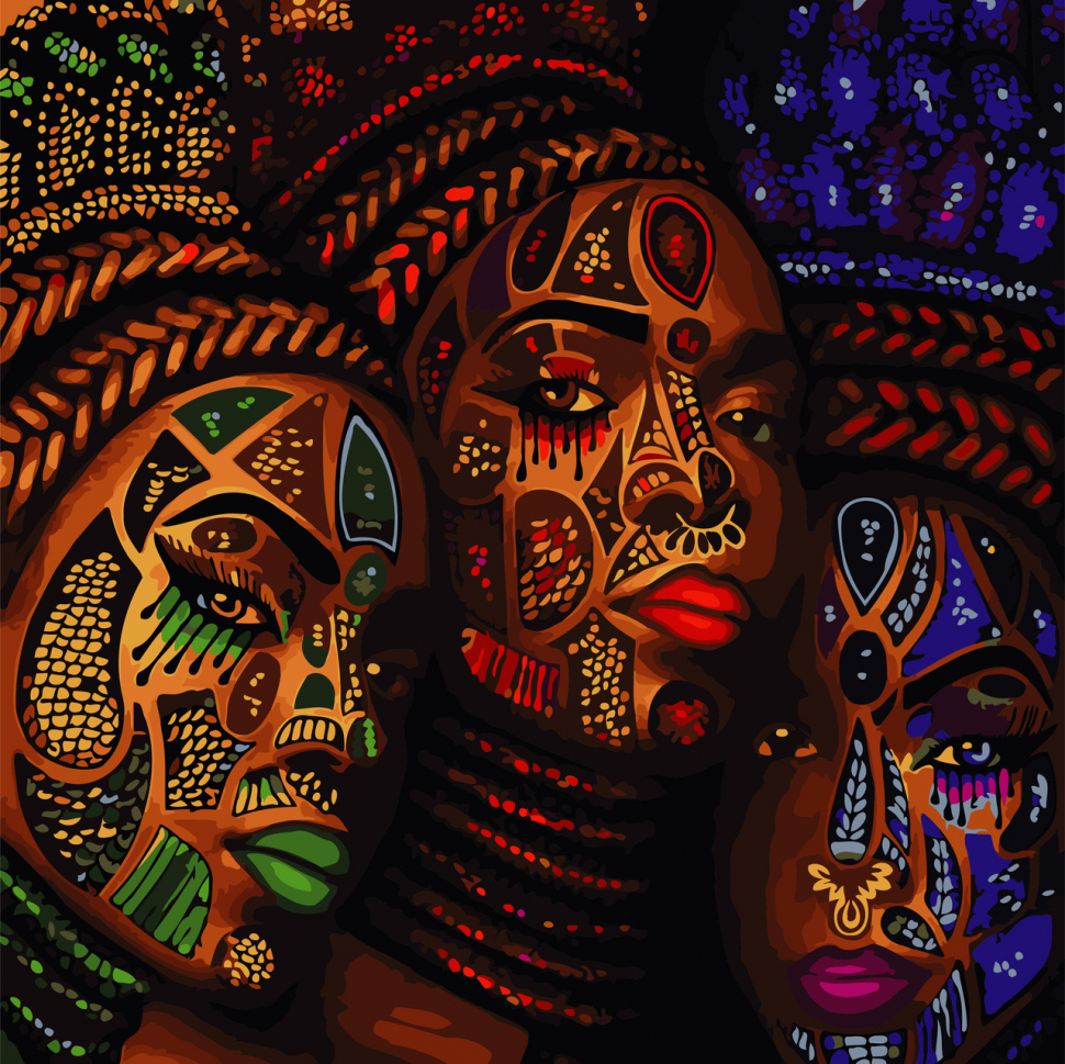 

Картина по номерам "Экзотика" 40*40см