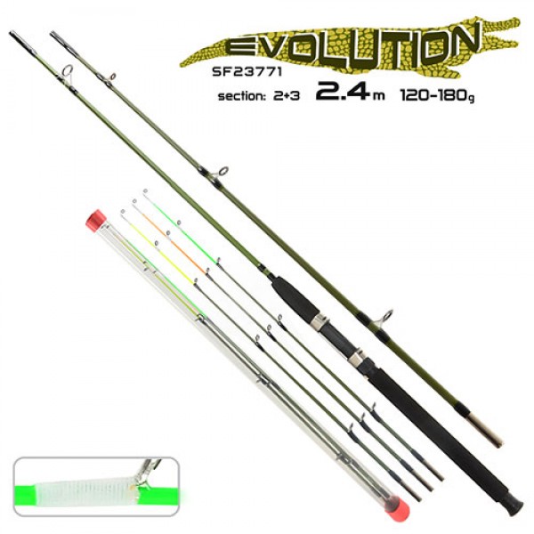 

Спиннинг фидер оригинал STENSON Crocodile Evolution 2.7 м 180 г 2+3k (SF23772)(BG16944)