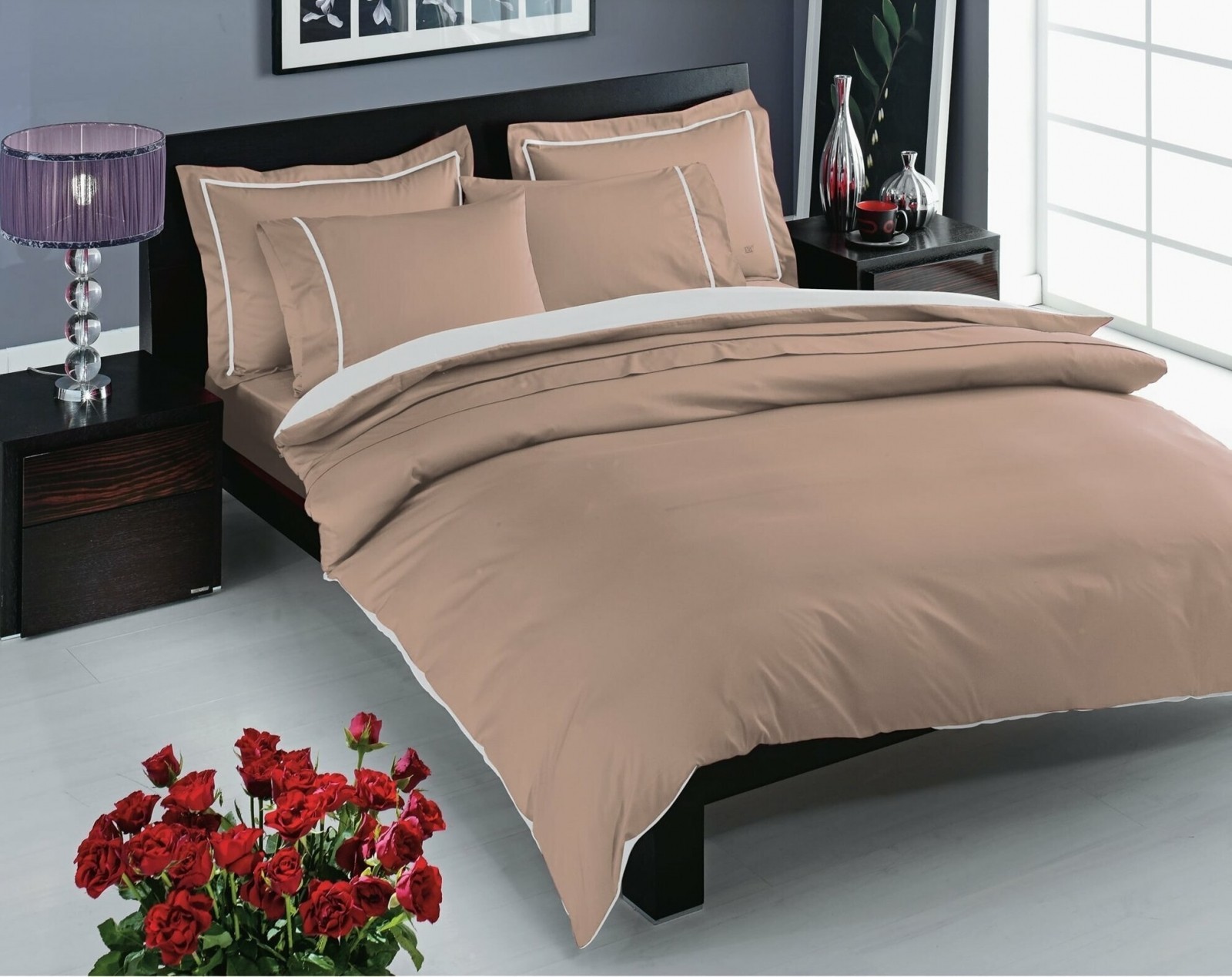 

Комплект постельного белья TAC SATEN DELUX NV.TK PRESTIGE CK KAPUCINO