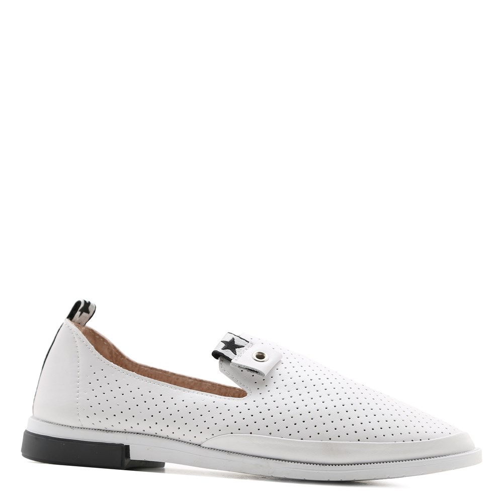 

Слипоны женские Prego 21504 цвет белый размер 38 (VS ТВ/20/ZL7172TP-1/02)