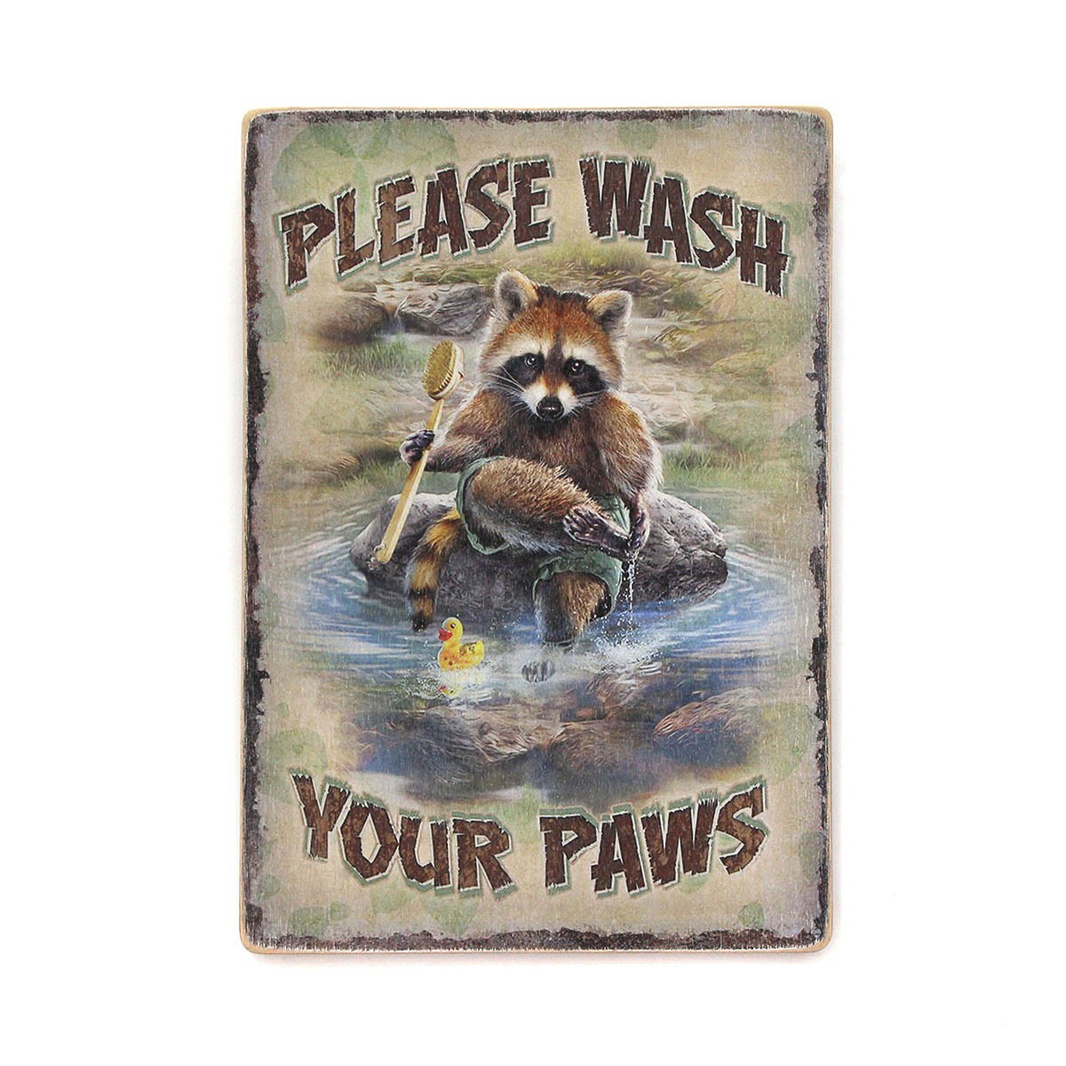 

Деревянный постер Wood Posters "Please wash your paws" (A3 формат, фанера)