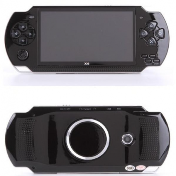 

Портативная игровая приставка FlyBat X7 PSP PRO с камерой 9999 игр с экраном 4.2 дюйма 8gb черная
