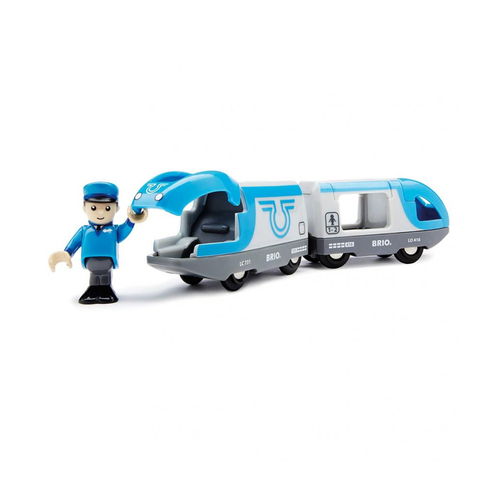 

Железная дорога Brio Пассажирский поезд на батарейках (33506)