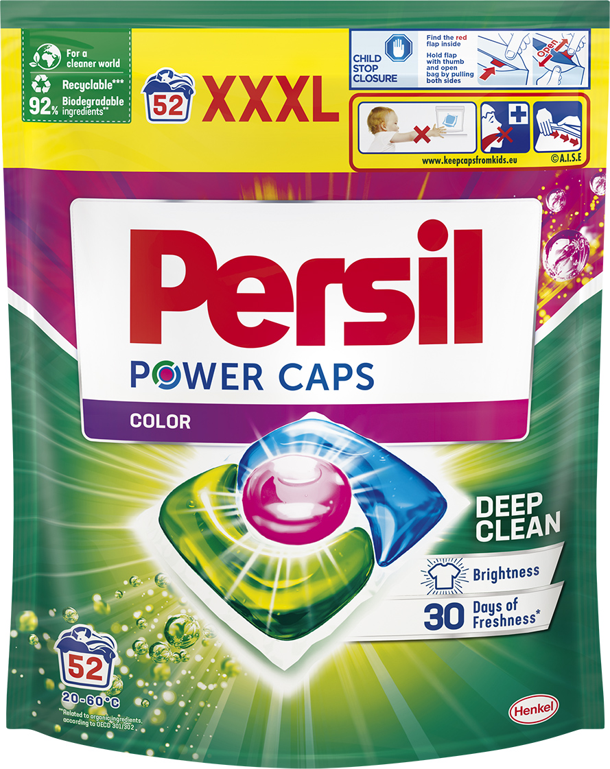 

Капсулы для стирки Persil Power Caps Цвет 52 шт