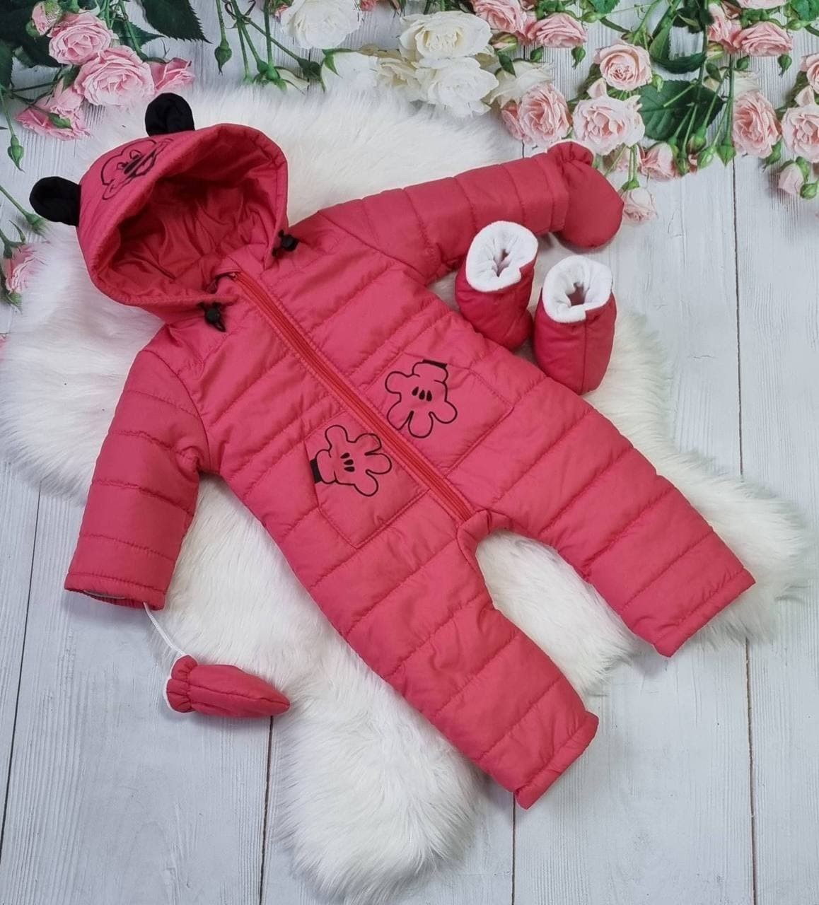 

Демисезонный комбинезон Mickey коралловый 92 см
