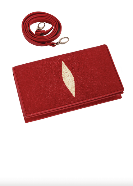 

Клатч из кожи морского ската Ekzotic Leather (sb 51) Красный