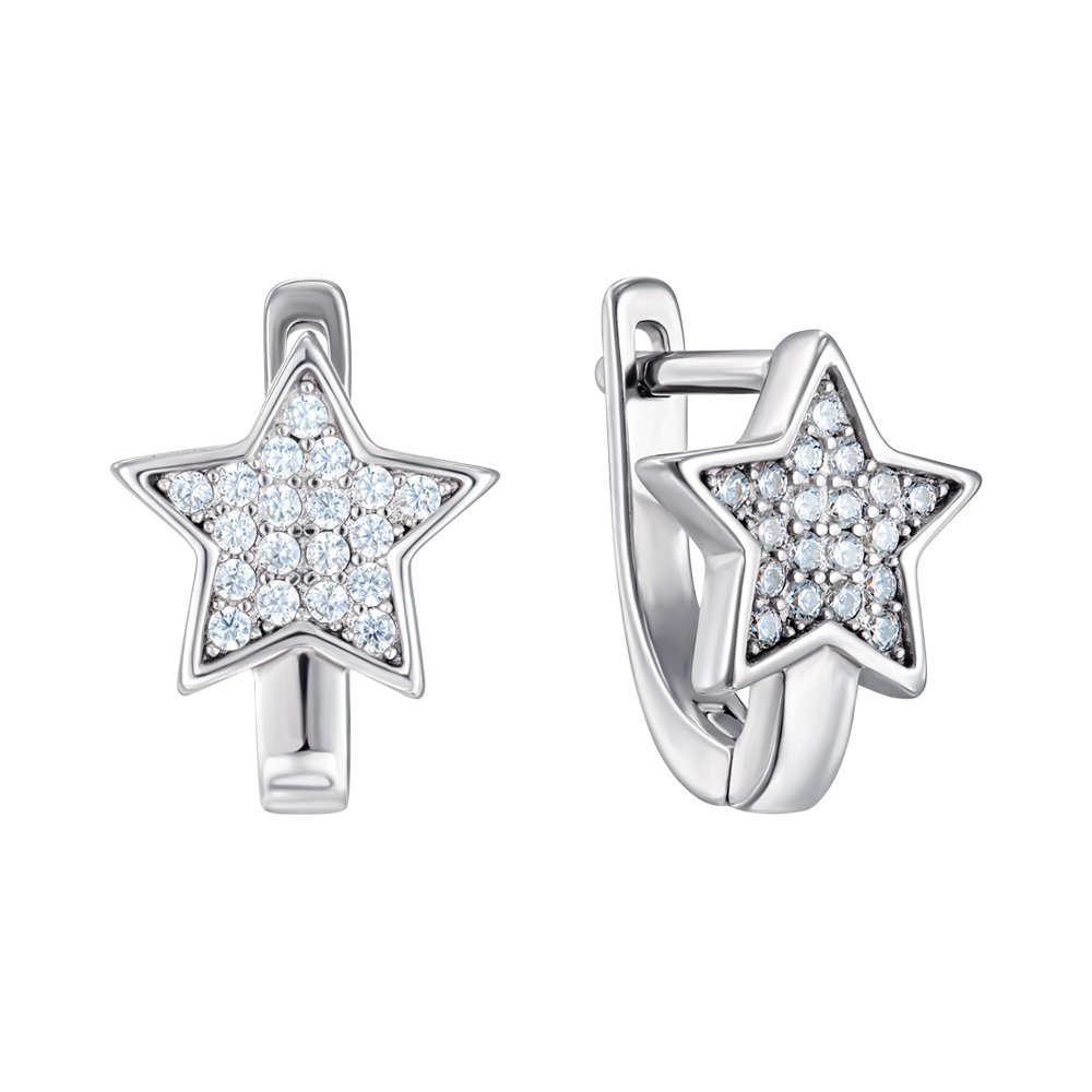 

Серьги из серебра с фианитами 000124947