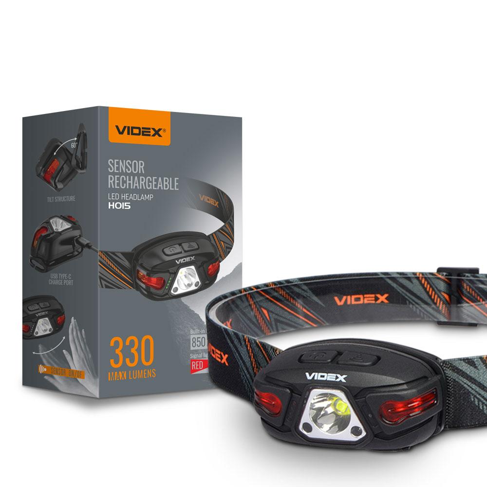 

Налобный светодиодный LED фонарик VIDEX H015 330Lm 5000K