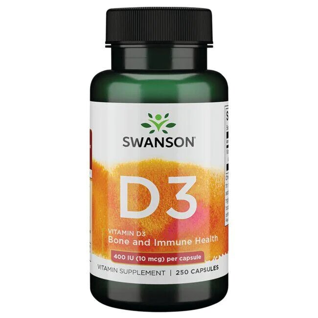 

Витамин D-3 Swanson Vitamin D-3 400iu 250caps