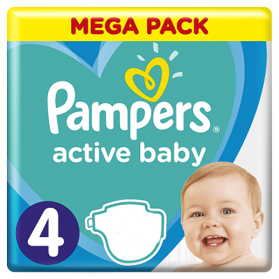 

Подгузник Pampers Active Baby Junior Размер 4 (9-14 кг) 50 шт (8006540032923)