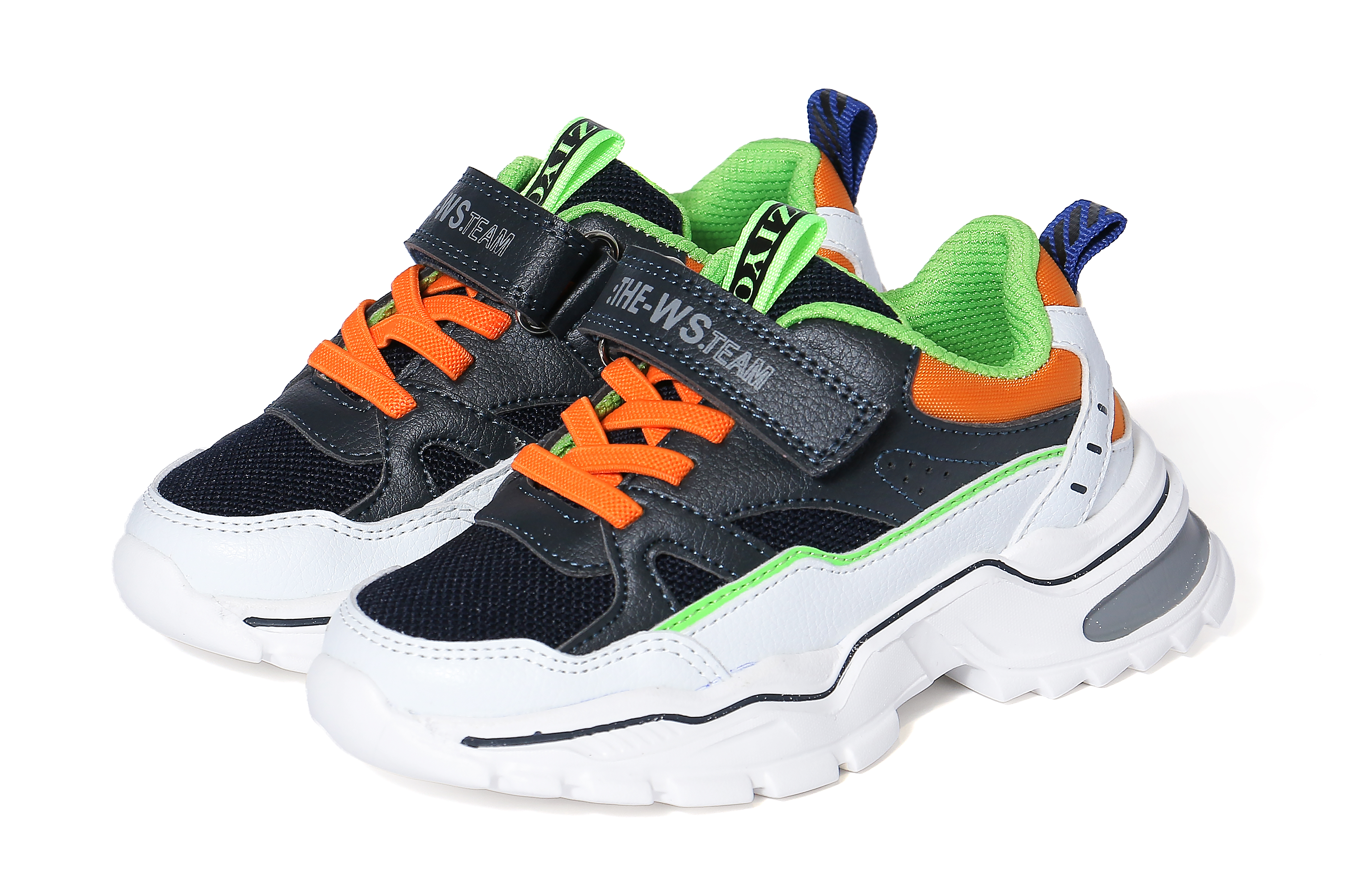 

Кроссовки для девочек WeeStep белый с синим ck316 27