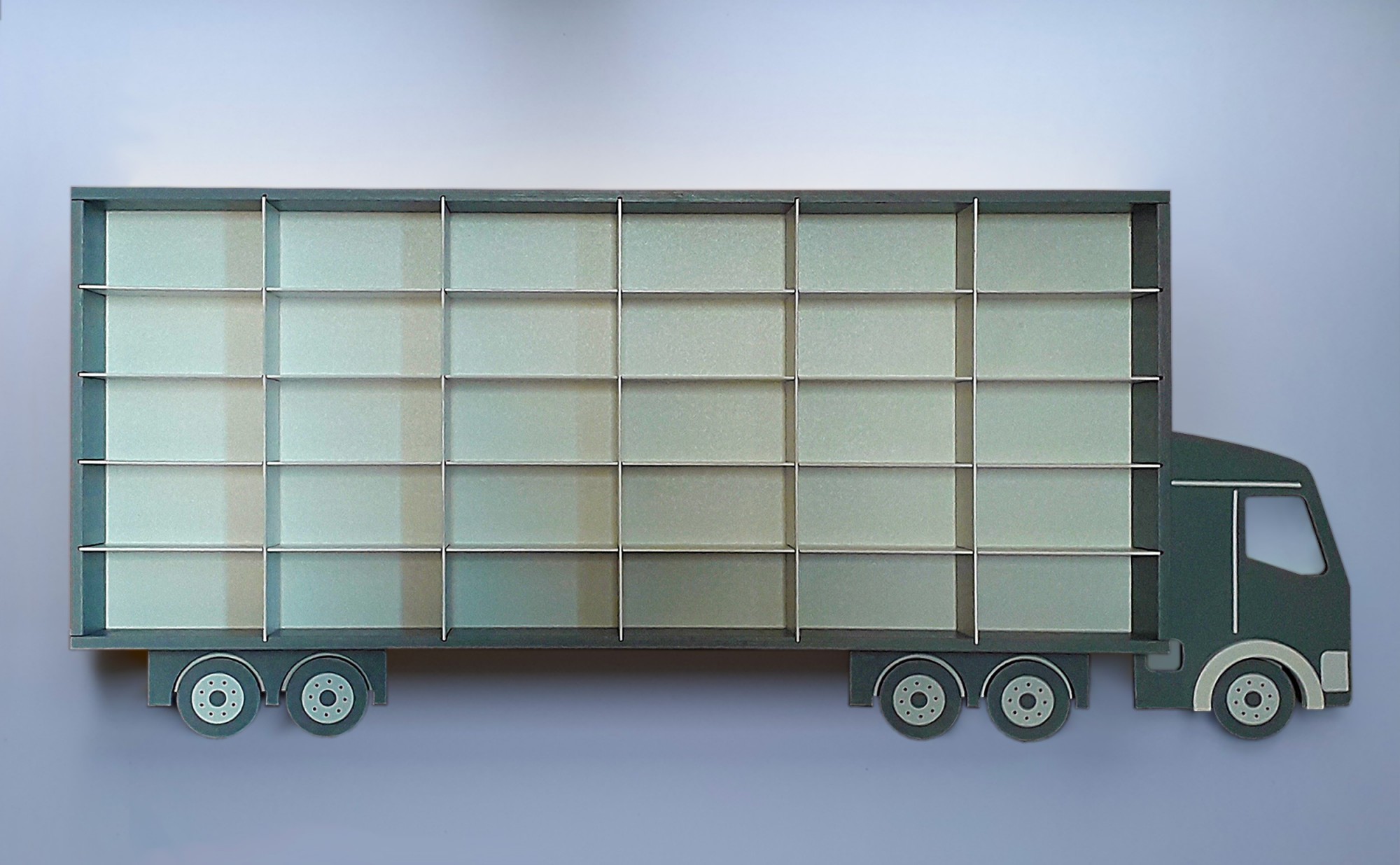 

Полка-гараж Грузовик серая для 30 kinsmart (ks30-m-grey)